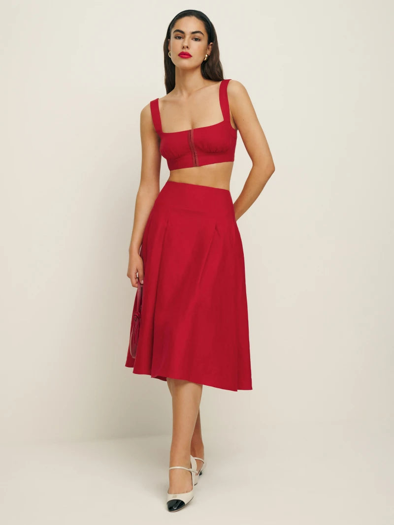 Santana Linen Two Piece