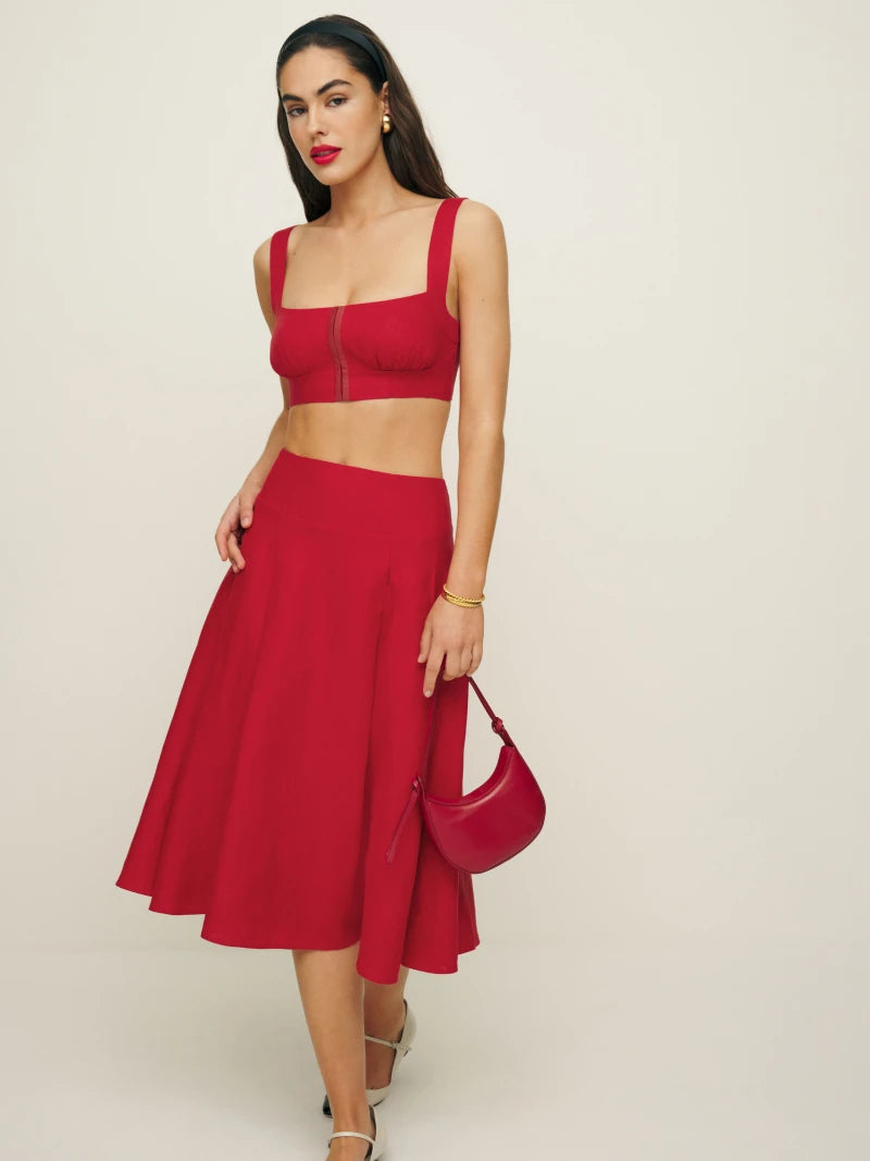 Santana Linen Two Piece