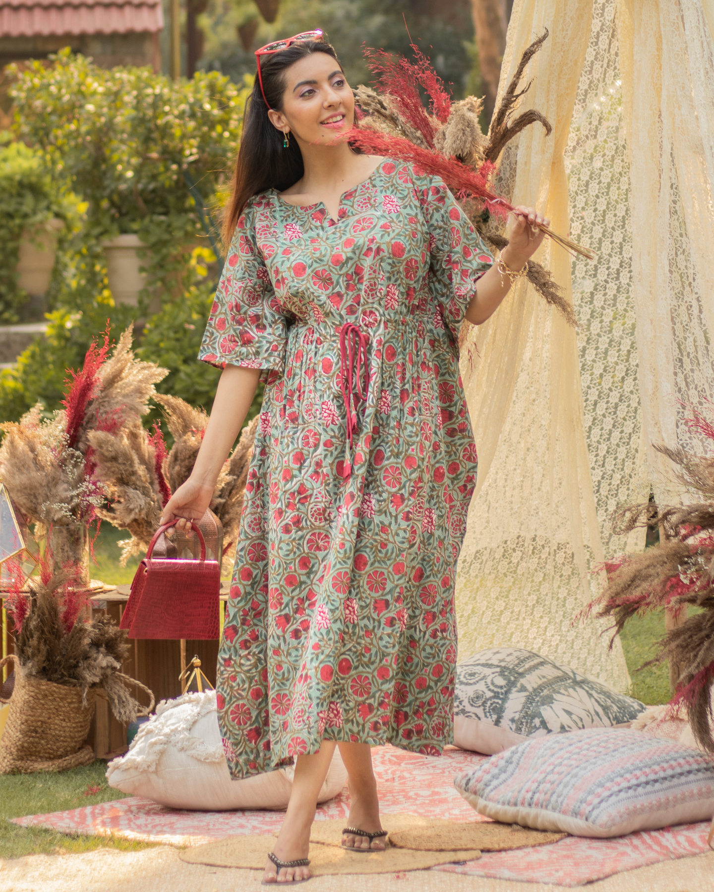 MEXICAN BAY COTTON KAFTAN SET