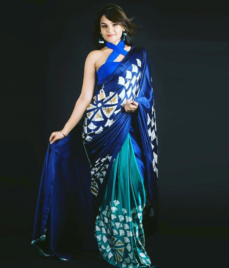 Extra Ordinary Collection Ultra Satin Printed Saree