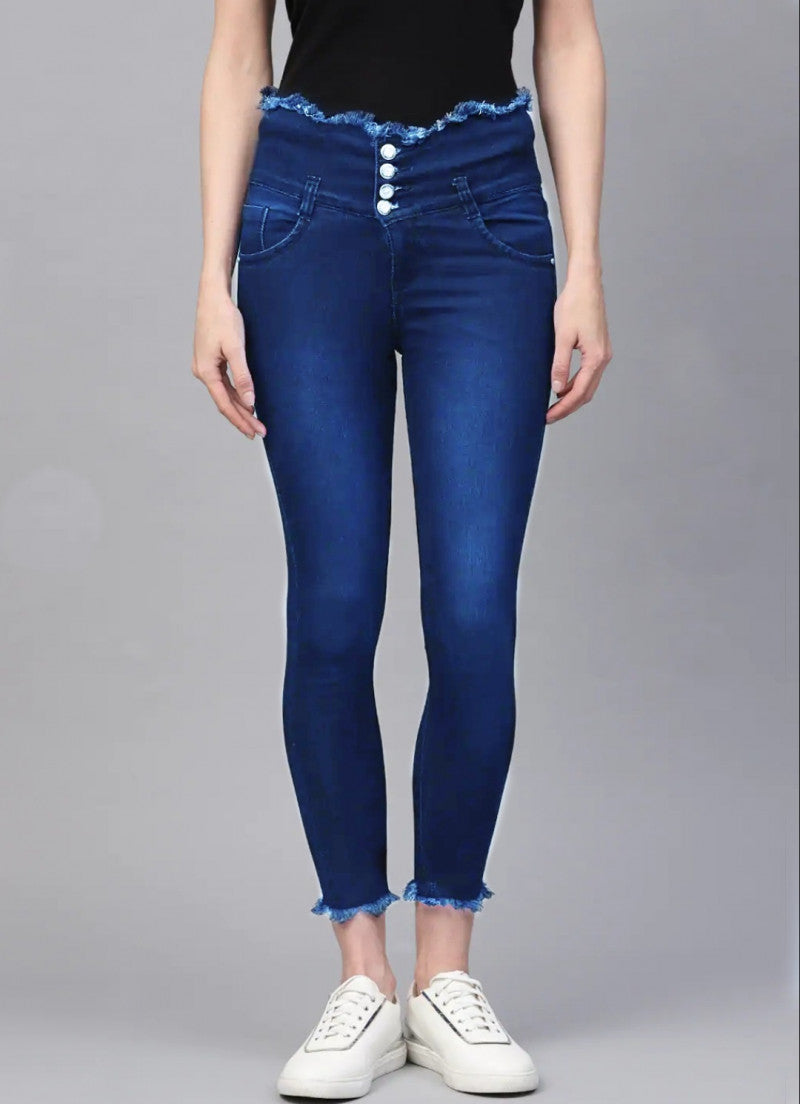 Womens Fabulous Slim Fit Blue Denim Jeans