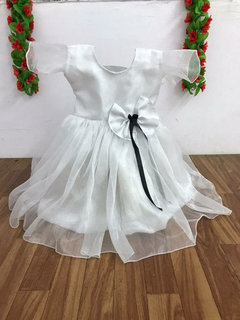 Adorable White Color Wedding Baby Girl Dresses