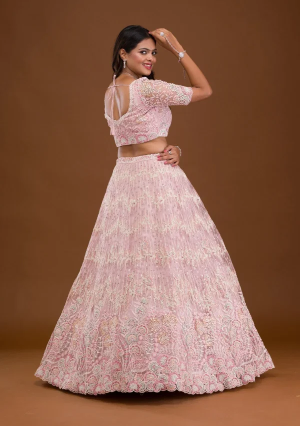 Threadwork Net Readymade Lehenga - Image 3