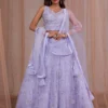 Mirrorwork Net Readymade Lehenga - Image 4
