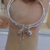 Diamond Silver Hand Bangles For Girls - Image 2