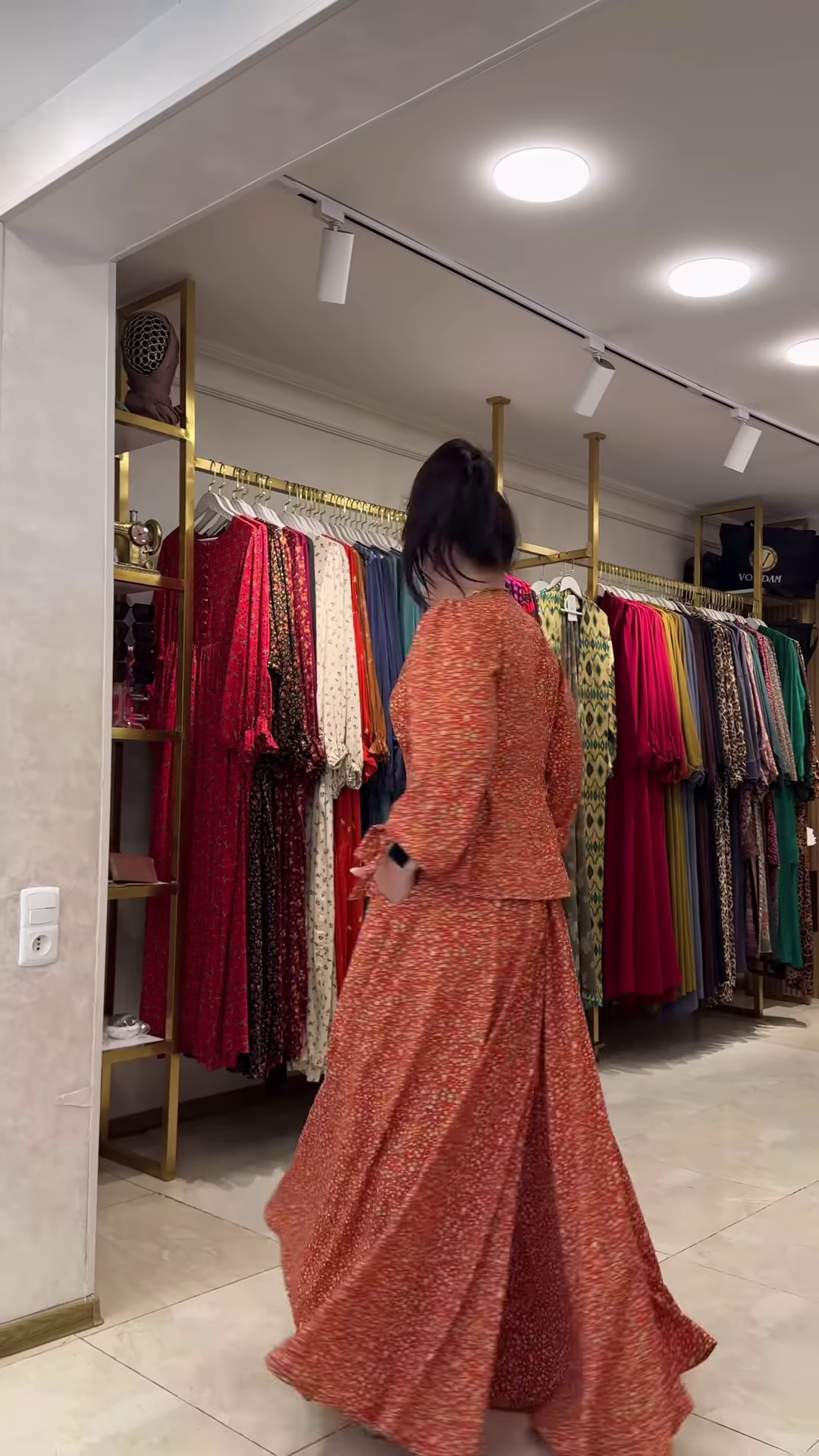 Women’s Red Floral Printed Co-Ord Set – Long-Sleeve Top with Wide-Leg Trousers for Casual Ethnicwear - Image 2