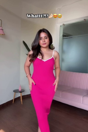 Blush Ribbed Sleeveless Dress