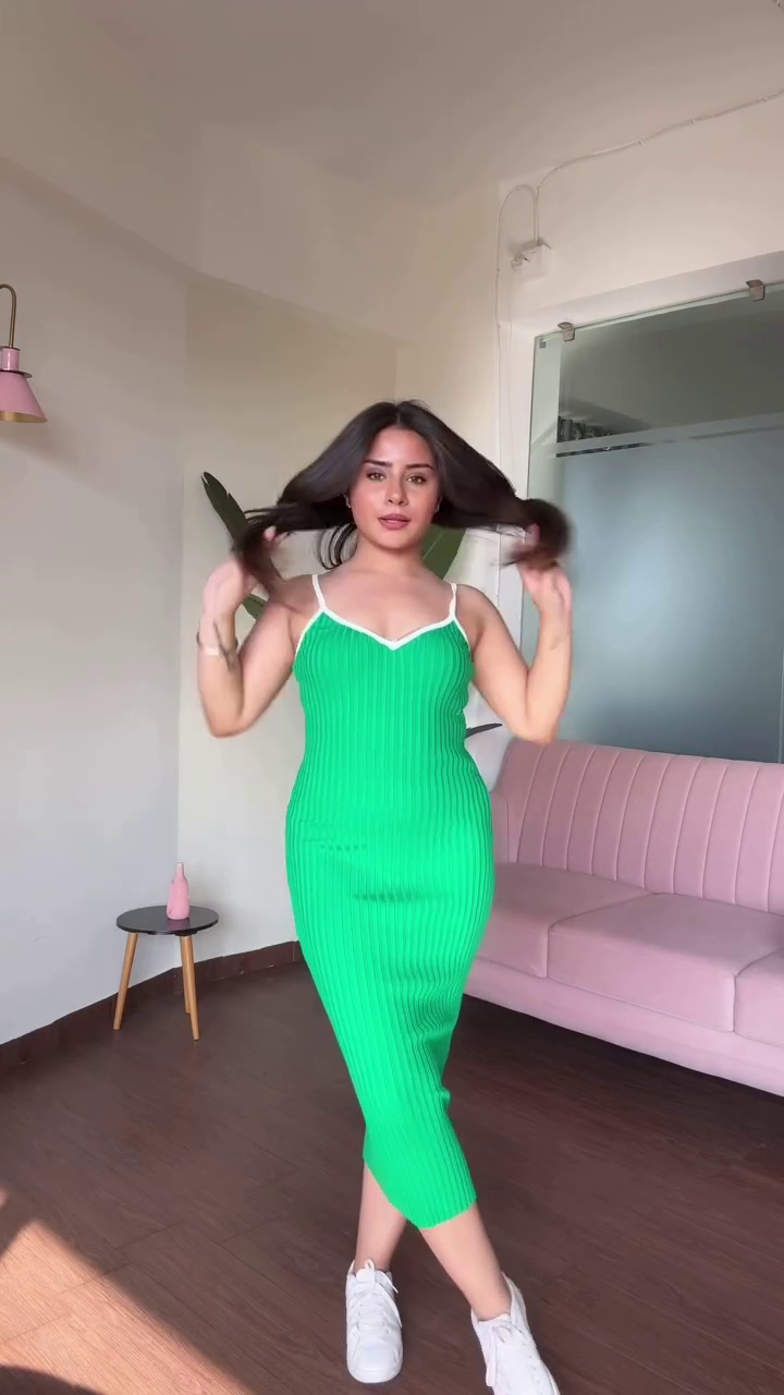 Blush Ribbed Sleeveless Dress - Image 2