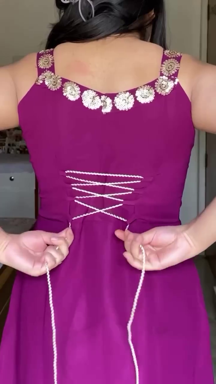 Royal Orchid Anarkali Suit - Image 3