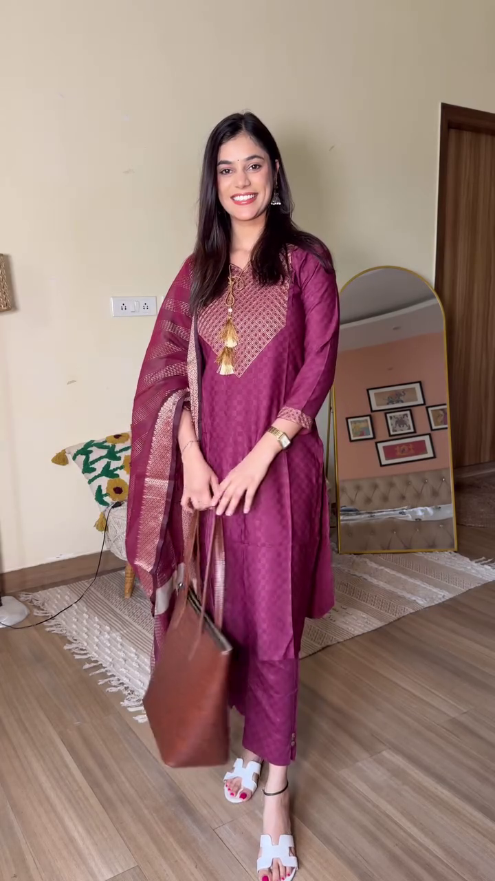 Blush Serenity Cotton Suit Set - Image 2