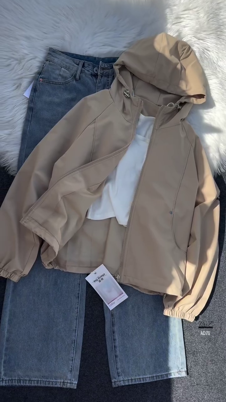 Casual Hooded Jacket & Denim Jeans Outfit Set - Image 5