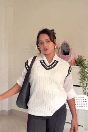 Statement Knitwear Combos 🧶🔥🌸 – Flame, Cable Vest & Floral Cardigan Variants