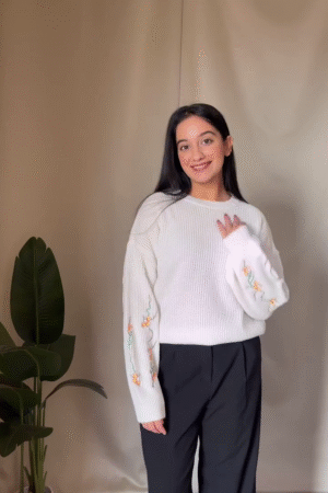 Everyday Knitwear Combos 🧶🌿 – Floral, Varsity & Stripe Variants