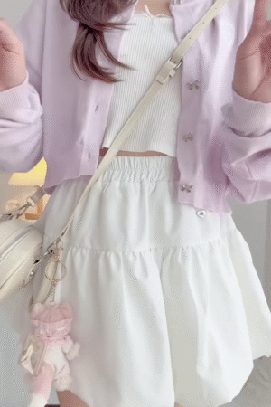 Pastel Knitwear Collection 🧶🎀 With Bow Buttons, Zip Charm & Ribbed Texture – Purple, Blue & Pink Variants