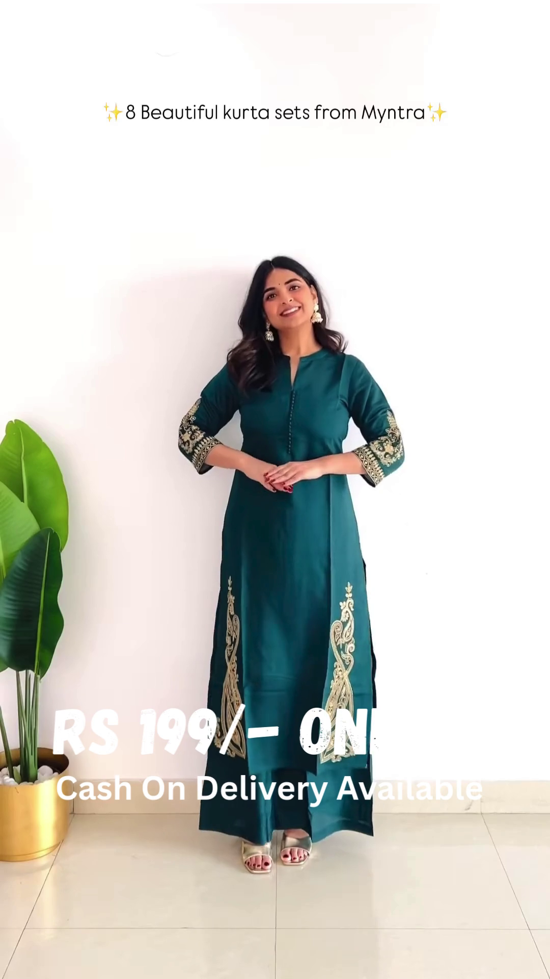 Elegant Embroidered Kurta Set – 6 Stunning Colors