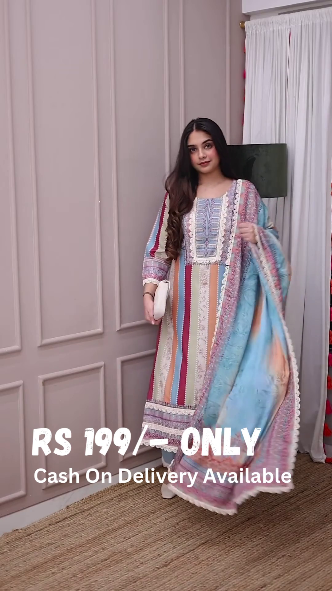 Pastel Elegance Printed Suit – A Timeless Statement