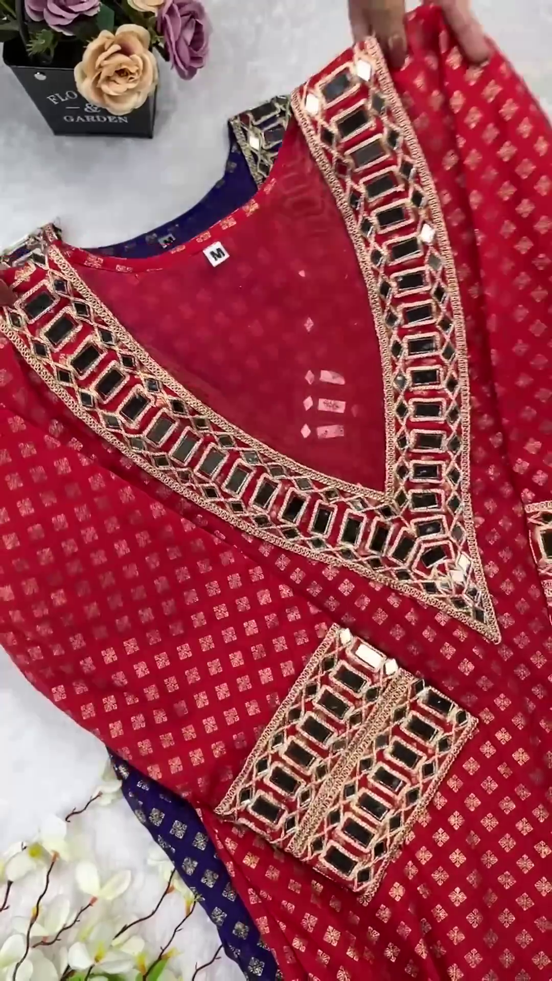 Celestial Mirror-Work Designer Kurti Collection - Image 2