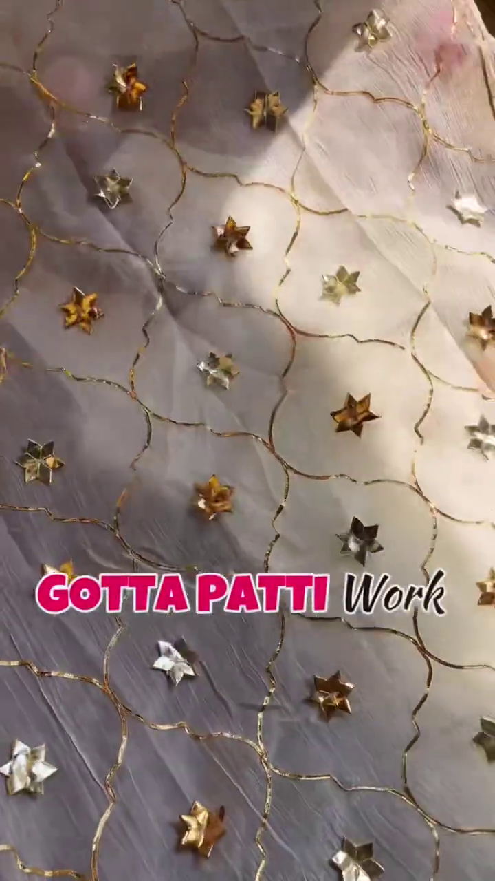 Minimalist Cream Anarkali with Concentrated Gota Borders - Image 3