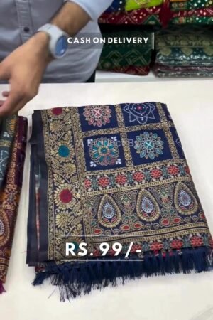 Ajrakh Soft Silk Sarees we